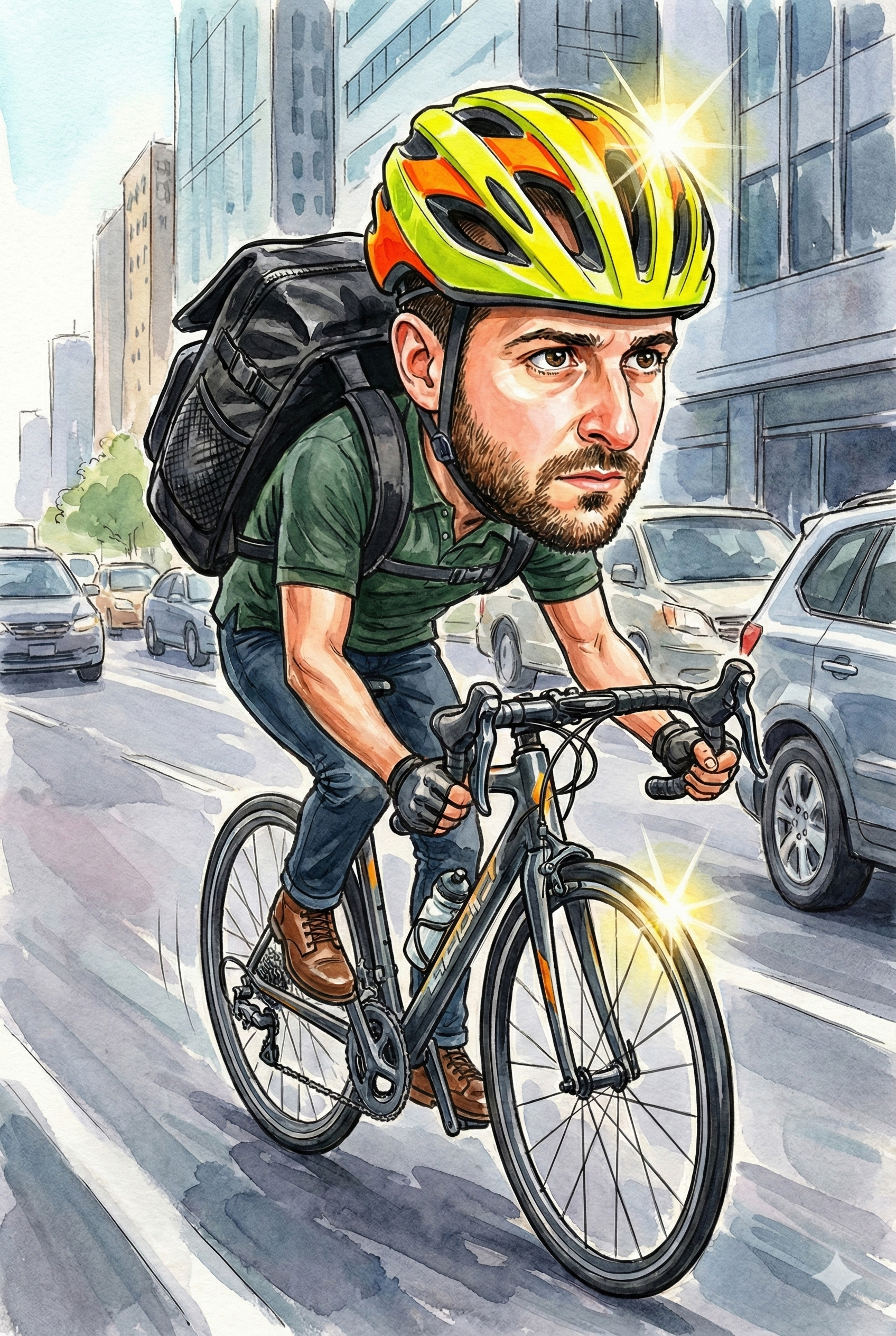 Mike travelling for computer repairs