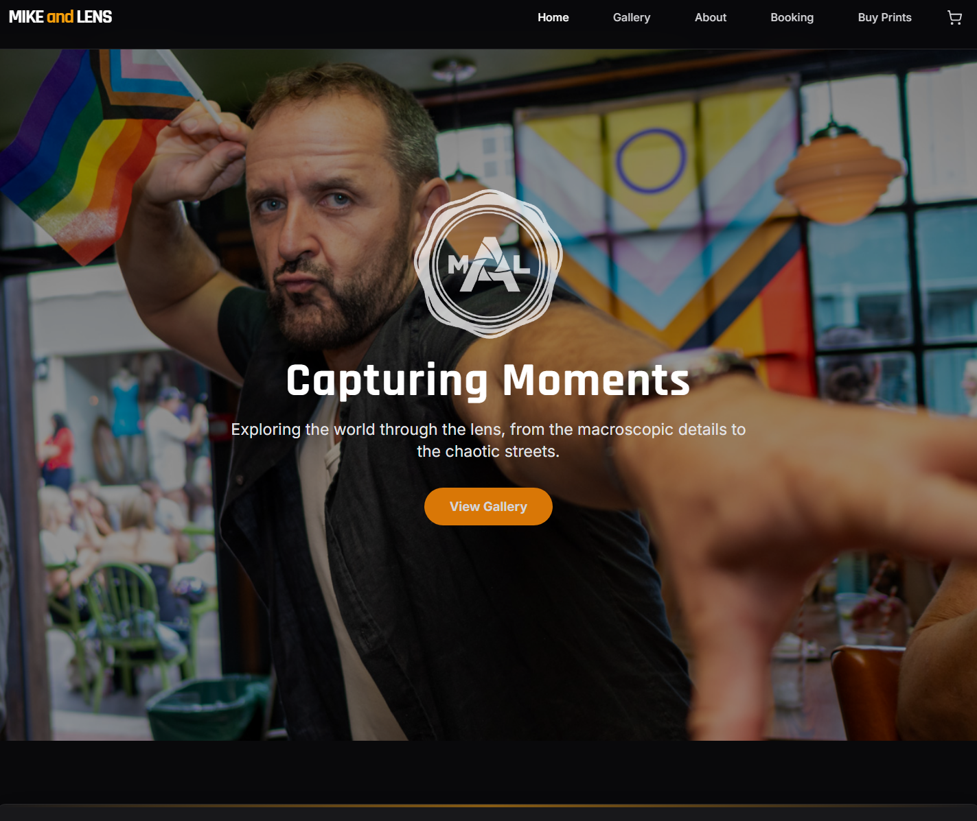 Mike and Lens Photography Website Preview