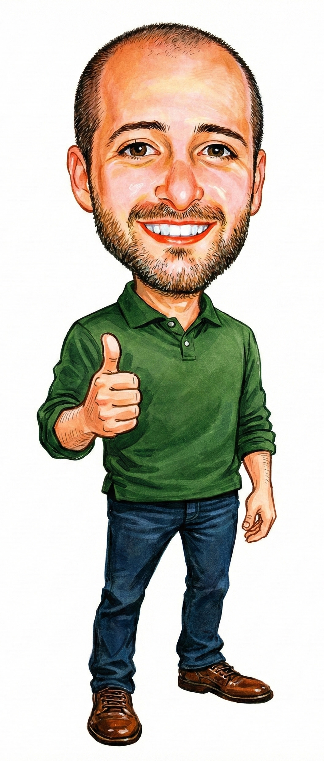 Mike giving thumbs up